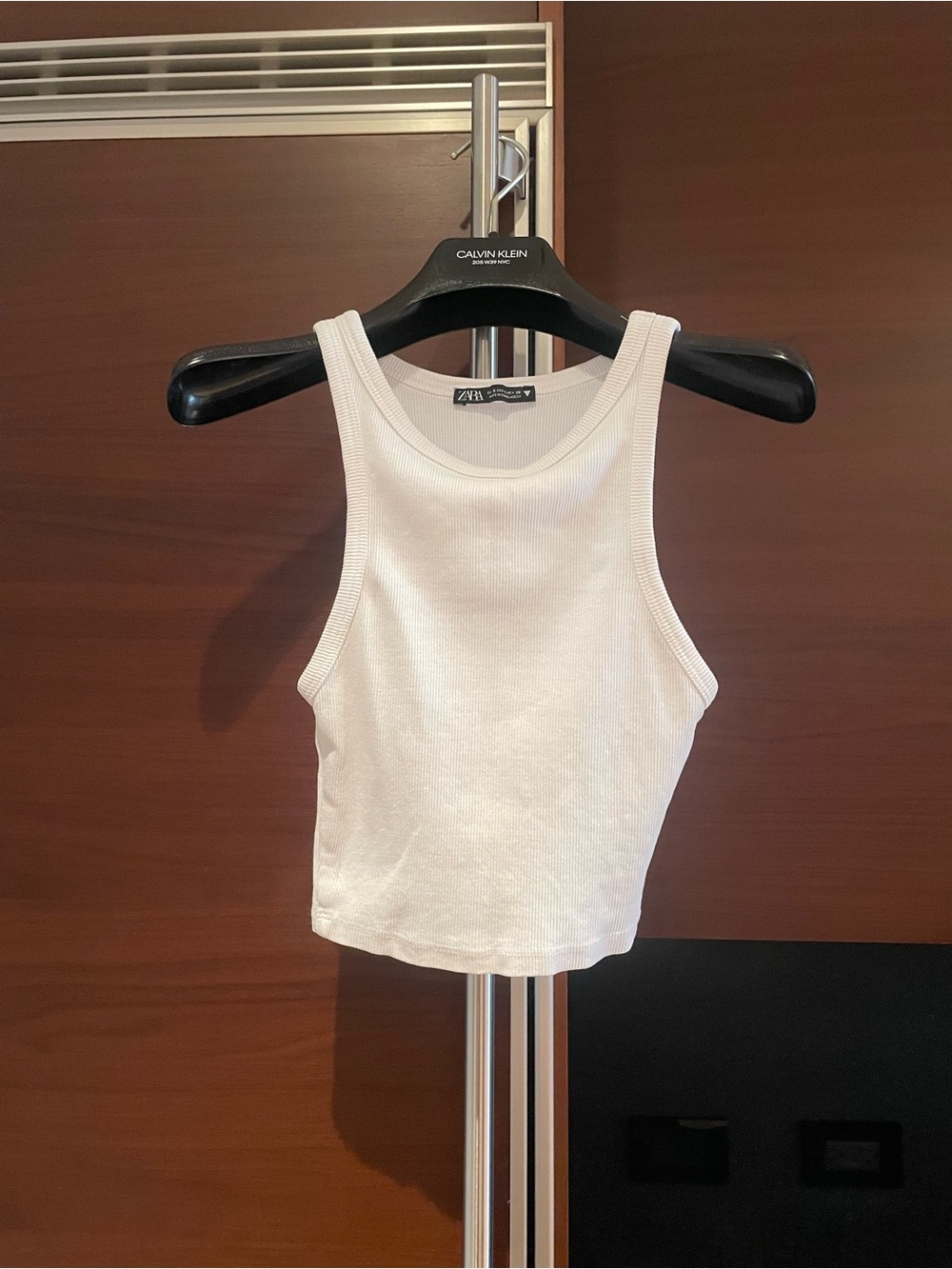 Zara- Ribbed High-neck Tank Top